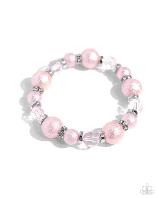 Paparazzi Accessories ❤️Pearl Protagonist - Pink by Lady Sassy