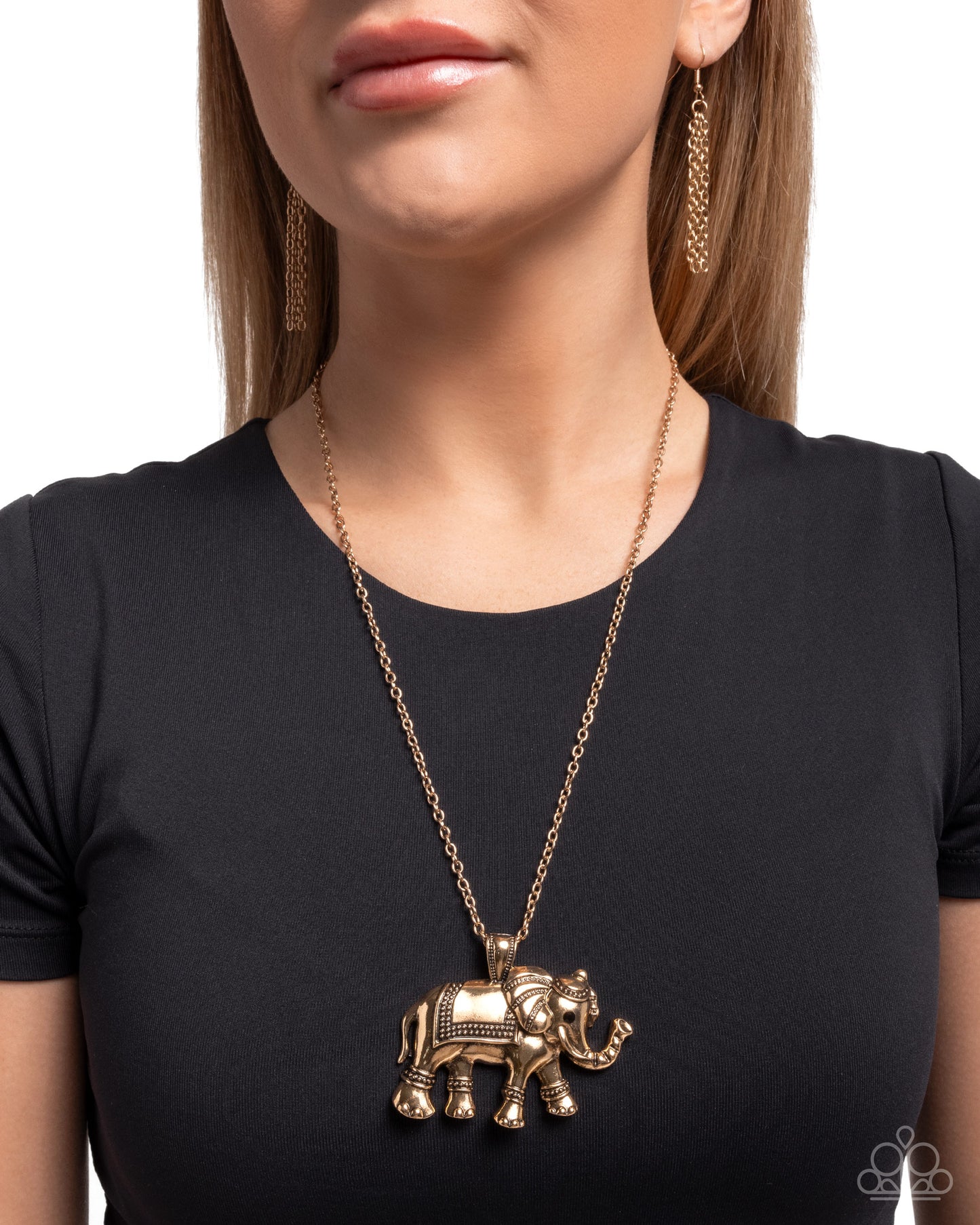 Paparazzi Accessories ❤️Elaborate Elephant - Gold by Lady Sassy