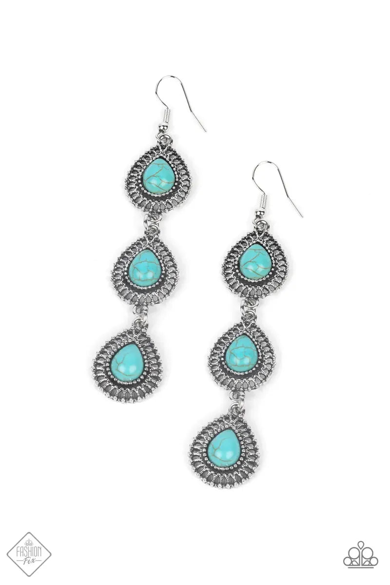 Desertscape Dweller - Blue Earrings