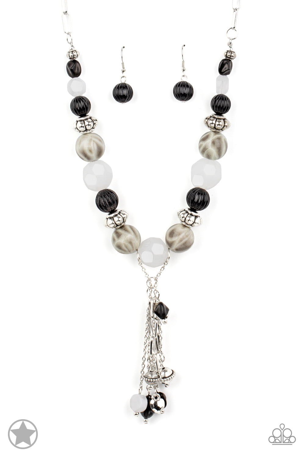 shop-sassy-affordable- marble-and-black-beads-with-cluster-blockbust-paparazzi-accessories