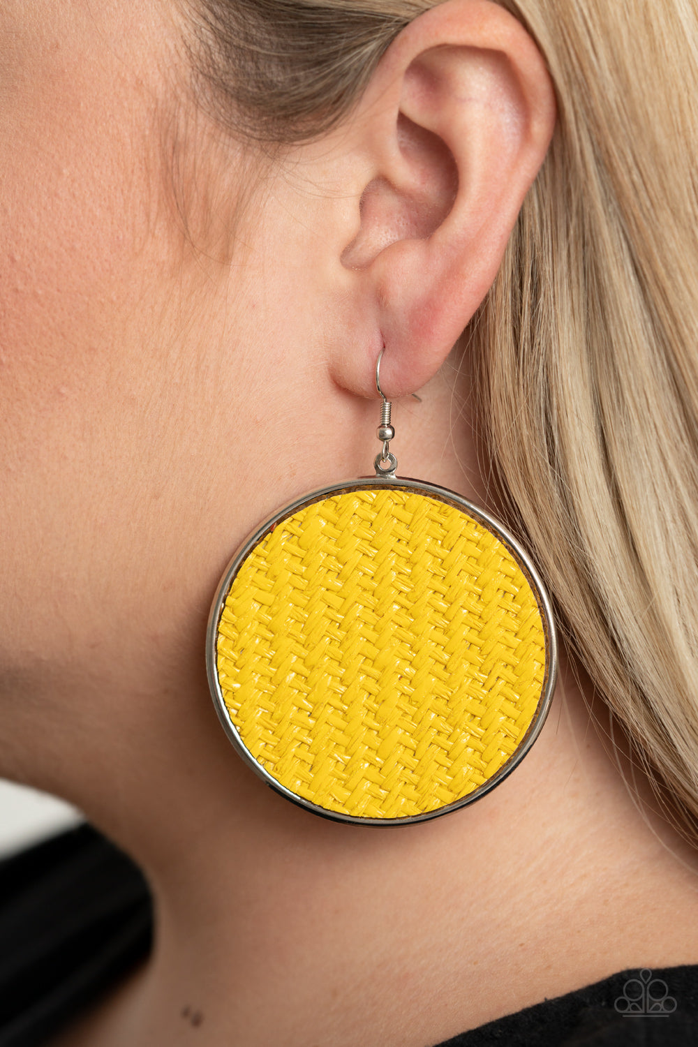 Paparazzi Accessories ❤️ Wonderfully Woven - Yellow by Lady Sassy