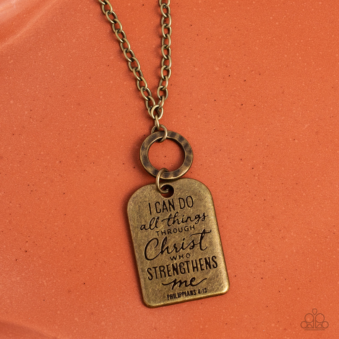 Paparazzi Accessories ❤️ Persevering Philippians - Brass by Lady Sassy